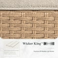 thumbnail image 6 of Sophia & William 5 Pieces Wicker Patio Furniture Set 7-Seat Outdoor Conversation Set with Cushions, Beige, 6 of 9