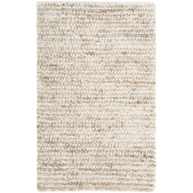 Safavieh Shag 9' X 12' Handmade Rug in White and Beige