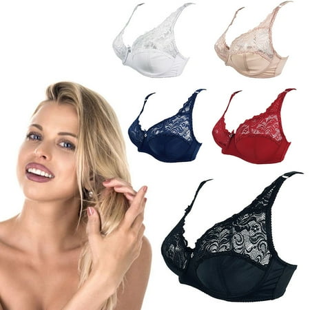 

Plus Size Underwired Comfort Permeable Support Lace Breathable High Quality Lining Bra For Woman New