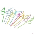 thumbnail image 1 of 20 Piezas De Para Reutilizable Y Pajillas De Wiggle De Material Plástico Yuyangstore Pajas de beber rizadas coloridas, 1 of 8
