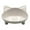 Blanc, variante sur Bol Peu Profond pour Nourriture de Chat, Grand Plat Antidérapant, Alimentation pour Chats contre la Fatigue des Moustaches