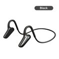 thumbnail image 3 of Open Ear Headphones, 35 Hours Playtime True Wireless Open Ear Earbuds with Ear Hooks, Air Conduction Headphones, Bluetooth 5.3, Clear Calls, IPX6 Waterproof Wireless Earphones - Black, 3 of 7