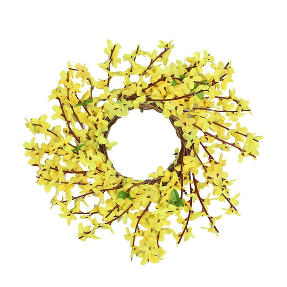 OUNONA 30 Inch Assorted Color Artificial Door Garland Spring Wreath for Home Decoration, Made of Plastic and Cloth