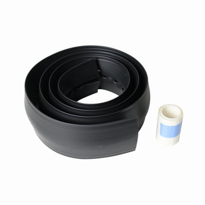 Protector de cables Wiremold Corduct, paquete de 1 unidad, 1,52 m L, plástico negro