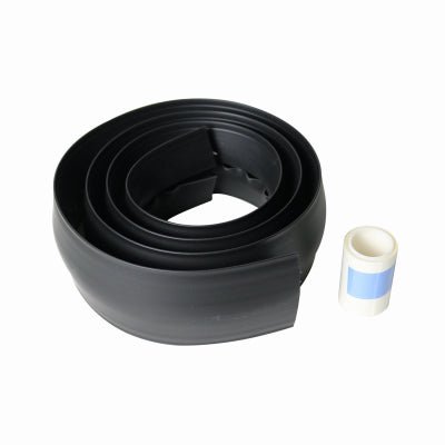 Protector de cables Wiremold Corduct, paquete de 1 unidad, 1,52 m L, plástico negro