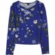 thumbnail image 2 of Guess Charlotte Pullover Blusa para Mujer, Azul, Grande Guess Pull-over, 2 of 2
