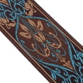 thumbnail image 3 of 5 Meters ming Brocade Jacquard Ribbon Craft Ribbon Blue Jacquard Border 6cm, 3 of 6
