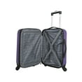 thumbnail image 2 of Travelers Club 20" Hard Side Rolling Carry-On Luggage - Purple, 2 of 12