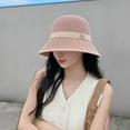 thumbnail image 5 of SikaFu Grass Woven Fisherman Hat For Women With Summer Sun Shading And Small Basin Hat, Korean Version Of Pastoral Style Lace Hollowed Out Versatile Bucket Hat, 5 of 8