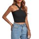 thumbnail image 4 of ICHUANYI Clearance Women's Spring And Summer Cross Strap Open Back Strap Tank Top Knitted Tight Top(Black, XXL) ICHUANYI WER2023080906408, 4 of 8