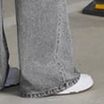 thumbnail image 4 of TOWED22 Girls Baggy Straight Leg Denim Pants with Pockets High Waisted Comfort Jeans Grey,9-10 Y, 4 of 5