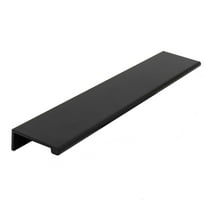 Cabinet Edge Pull, 6 Inches, 9-1/4" Overall Length, Matte Black by Stone Harbor Hardware