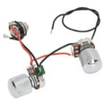 thumbnail image 3 of Arnés de cableado para guitarra eléctrica, antideslizante, con perilla de jack A500K+B500K, interruptor de pastilla y bajo nivel de ruido., 3 of 14