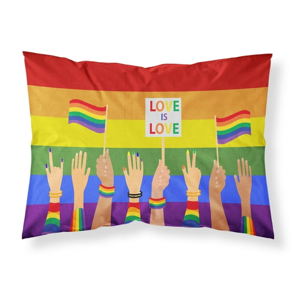 Gay Pride Parade Fabric Standard Pillowcase