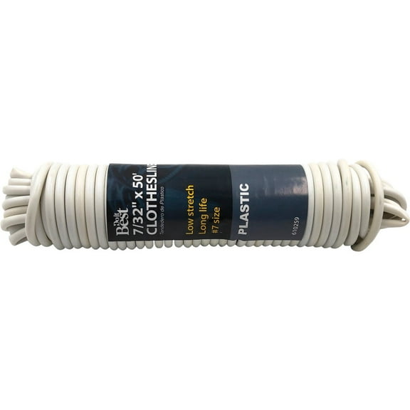 Do it Best 50 Ft. #7 Low Stretch Clothesline, 25 Lb. Working Load Limit 610259