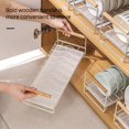 thumbnail image 2 of Hyasfey Draining Dish Rack Wooden Handle with Silicone Anti-slip Pad Vertical Waterproof Countertop Dish Organizer, 2 of 8