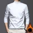 thumbnail image 2 of Men Top Spring Autumn Men Top Neck Protecting Half-high Collar Slim Fit Stretchy Long Sleeves Pullover Sweatshirt for Home Sports Gym Street Wear, 2 of 5