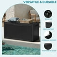 thumbnail image 4 of Uforic 80 Gallon Resin Deck Box,Outdoor Storage Box with Lockable lid for Patio Furniture, Waterproof,Black, 4 of 9