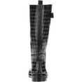Women's Houndstooth Buckle Rain Boots