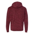 thumbnail image 3 of Adult Cosmic Poly Fleece Hooded Sweatshirt - RED FLECK - 2XL, 3 of 5