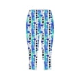 thumbnail image 3 of Pantalones de Yoga de Verano para Mujeres Ligeros de Alta Cintura de Impresión Capris, Pantalones de Gimnasio Y Entrenamiento de Ajuste Delgado con Cintura Elástica para Yoga, Correr, 3 of 8