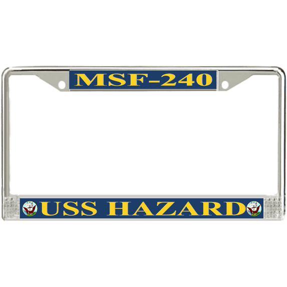 USS Hazard MSF-240 License Plate Frame