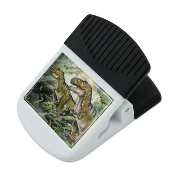 T-Rex Jurassic Double Trouble Refrigerator Fridge Magnet Magnetic Hanging Hook Note Snack Clip