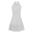 thumbnail image 6 of Sakmal Basic Sundresses for Women 2024 Loose Fit Solid Comfy Sleeveless Comfort Fit White Maxi Shift Dress, 6 of 6