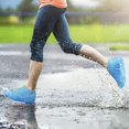 thumbnail image 2 of LAICAIW Couvre-Chaussures Imperméables en Silicone, Surchaussures Réutilisables Améliorées avec Fermeture Éclair, Bottes de Pluie Résistantes Antidérapantes Lavables pour Femmes, Hommes (L (Femmes 7.5-11, Hommes 6.5-10.5), Bleu), 2 of 7