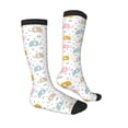 thumbnail image 3 of Daiia Sports Socks Little Elephant Printed Novelty Crew Socks for Men Women Knee High Socks Cotton Socks Soft & Breathable Support Unisex Socks, 3 of 9