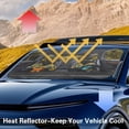 thumbnail image 5 of Binienty Black Cat Automobile Windshield Sun Shade Foldable Funny Animal Sun Cover for Front Window Easy Installation Sun Blocker Reflect UV Sun and Heat, 5 of 8