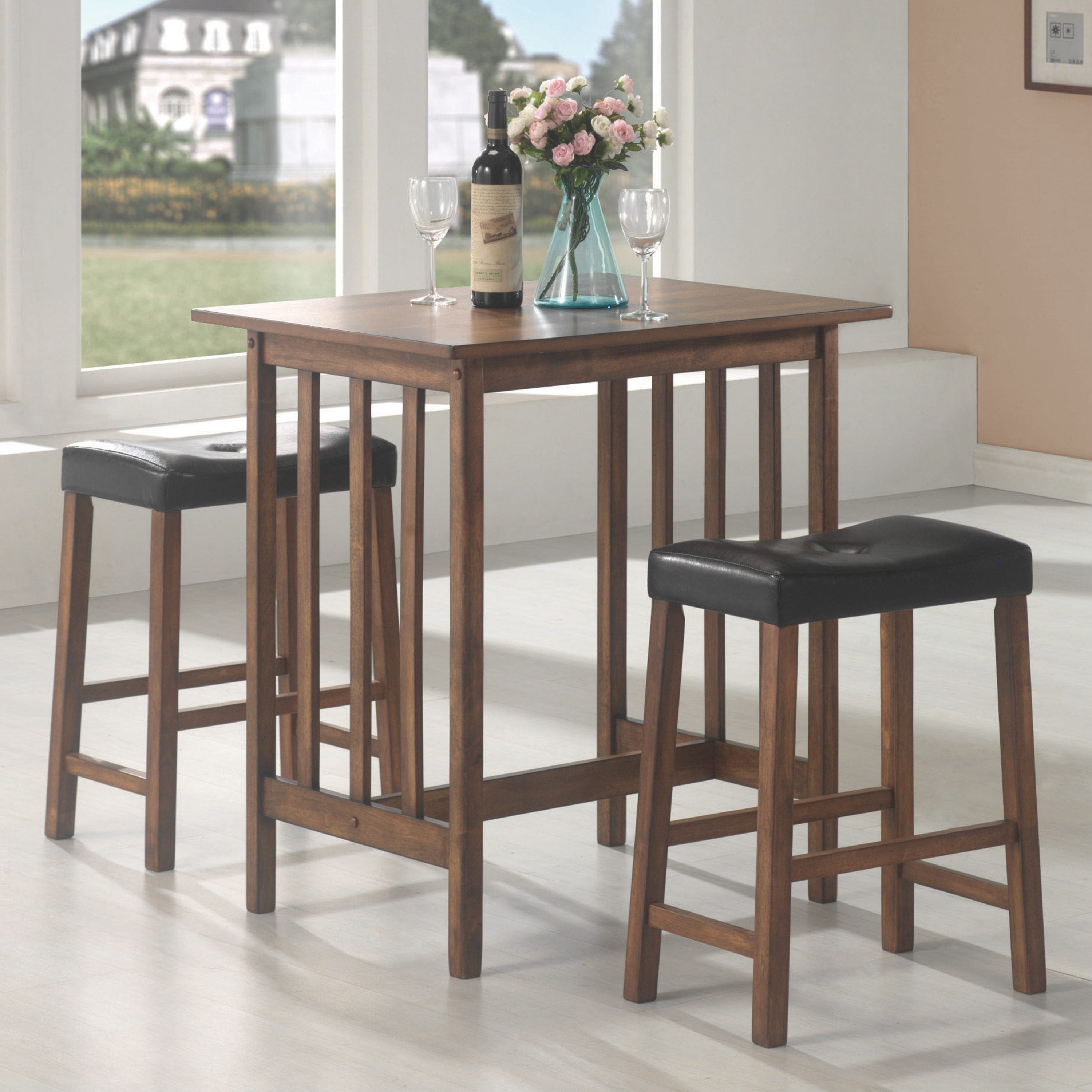 Winsome Mercer Double Drop Leaf Table With 2 Stools 2day Ship for sale online 