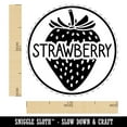 thumbnail image 2 of Strawberry Text with Image Flavor Scent Rubber Stamp for Scrapbooking Crafting Stamping - Medium 1 Inch, 2 of 7