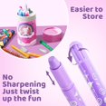 thumbnail image 2 of Set de crayones DreamCandy Twist, 24 colores, lavable para niños de 5 a 12 años, 2 of 8