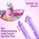 thumbnail image 2 of Set de crayones DreamCandy Twist, 24 colores, lavable para niños de 5 a 12 años, 2 of 8