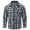 Gray, variant on Men's Flannel Shirts Long Sleeve Plaid Brushed Casual Western Cowboy Pearl Snap Shirt Checkered Work Shirts for Men