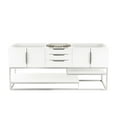 thumbnail image 4 of James Martin Furniture 388-V72D-GW-BN-DGG 72 in. Columbia Glossy White Double Bathroom Vanity with Glossy Dark Gray Solid Surface Top, 4 of 7
