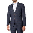 thumbnail image 5 of Marc Darcy Jenson Check Blazer, Blue, 5 of 10