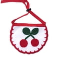 thumbnail image 1 of Baberos para perros y gatos, bufanda ajustable con forma de corazón (cereza S), 1 of 3