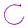 thumbnail image 4 of Nose Hoop Ring 22 Gauge (0.75mm) Stainless Steel IP - Sold Each, 4 of 7