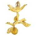 thumbnail image 3 of Shisuyan Crystal Ball Base Metal Rose Flower Shaped Crystal Ball Display Base Sphere Holder, 3 of 8