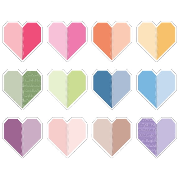 Carson Dellosa Handmade Hearts Cutouts (36 cut-outs)