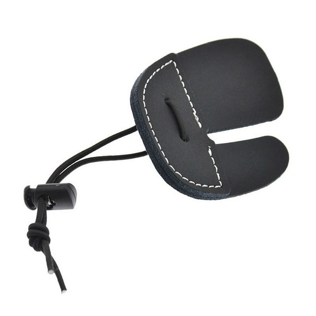 Greeniant Protector de punta de dedo de caza ajustable, Protector de entrenamiento de tiro portátil, funda protectora de piel, equipo de tiro y tiro con