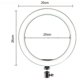 thumbnail image 3 of 26cm LED ring light makeup ring light for video, studio, makeup, dimmable 3 light modes, 3 of 3
