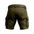 thumbnail image 4 of Sweat Shorts Men Outdoor Lightweight Breathable Hiking Fishing Cargo Shorts Textured Summer Casual Athletic Bottom with Pockets, 4 of 5