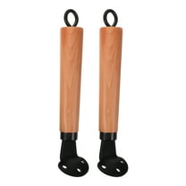 2 Pcs Beech Wood Wok Handle Pans Cookware Accessories Detachable Pot Handle Pot Handles Replacement