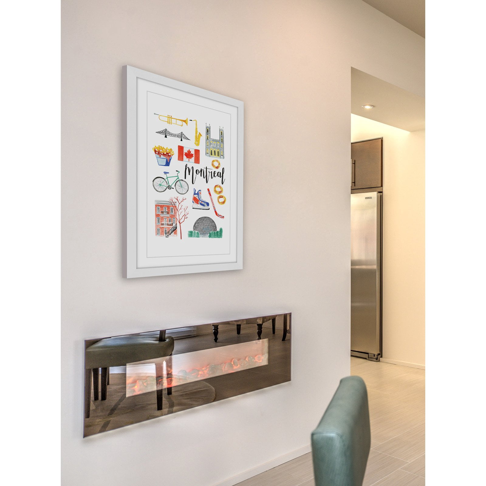 Marmont Hill 'Montreal Icons' by Molly Rosner Framed Painting Print