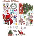 thumbnail image 5 of Pegatinas estáticas Se aferra Vinilo removible Papá Noel Árbol Hombre Flak, 5 of 5