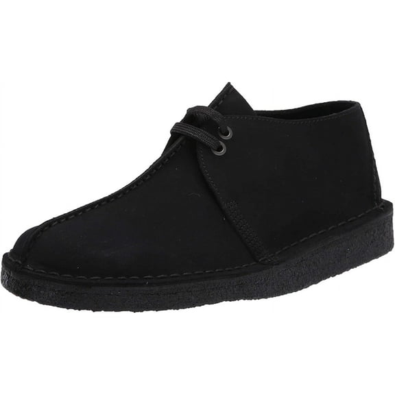Clarks Mens Desert Trek Oxford, Adult, Black Suede, 9.5 M US