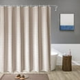 thumbnail image 5 of ATJIA Boho Farmhouse Shower Curtain Ultra Thick Cotton Linen Rustic Country Bathroom Shower Curtains Set Modern Bohemian, 5 of 7